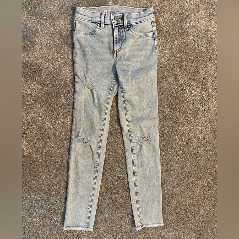 Old Navy Ballerina Jeggings 360° Stretch Girls Size 10 Acid wash